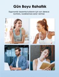 TaoTronics TT-BH1122-BLCK Bt 5.4 Kablosuz Kulakiçi Bluetooth Kulaklık Siyah